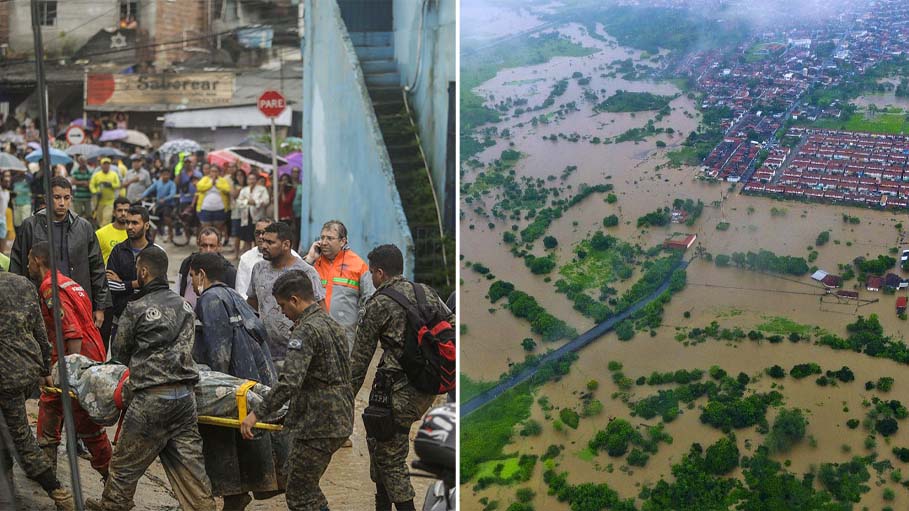 At Least 44 Killed, 56 Missing after Heavy Rains in Brazil