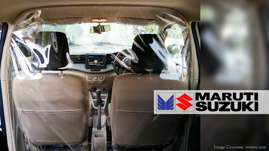 Maruti Suzuki's Car Cabin Partition for Coronavirus Precaution