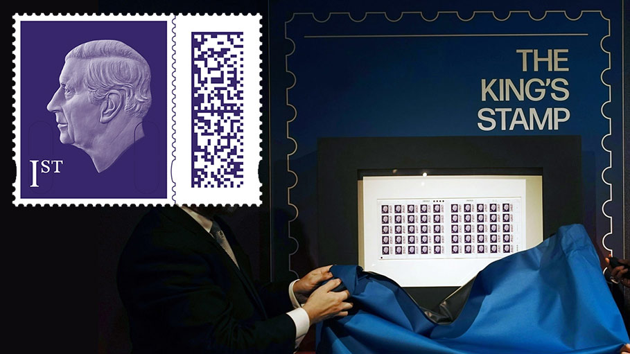 New British Stamp with Picture of King Charles Unveiled