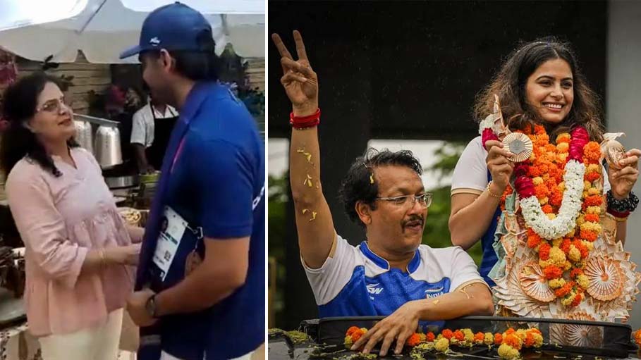 Video of Manu Bhaker’s Mother Speaking to Javelin Champion Neeraj Chopra Goes Viral, Here’s Why