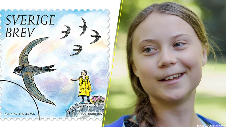 Climate Activist Greta Thunberg Features on Swedish Postal Stamps