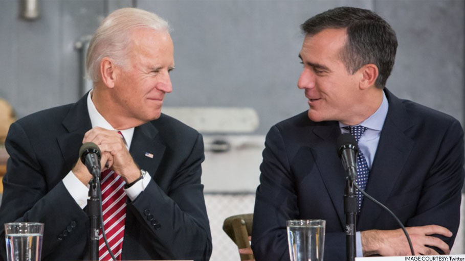 Biden Renominates Eric Garcetti as US Envoy to India