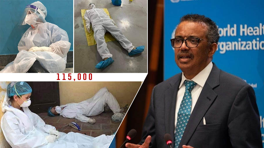 At Least 115,000 Health Workers Have Died from Covid-19: WHO