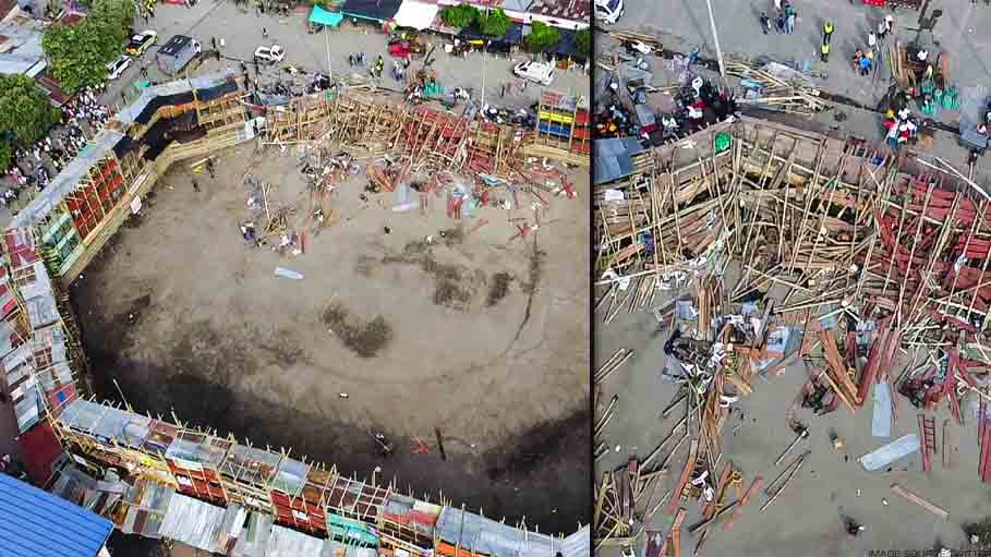 4 Dead and Dozens Hurt as Stands Collapse in Colombia Bullring