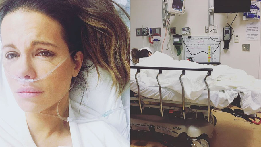 Kate Beckinsale Who Suffered From Ruptured Ovarian Cysts Shares Photographs Of Herself In Hospital