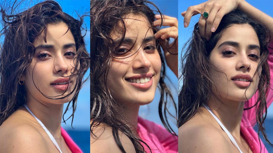 Janhvi Kapoor Tops Beauty Charts With Her Fresh-Faced Glow, Glossy Lips, and Wispy Lashes