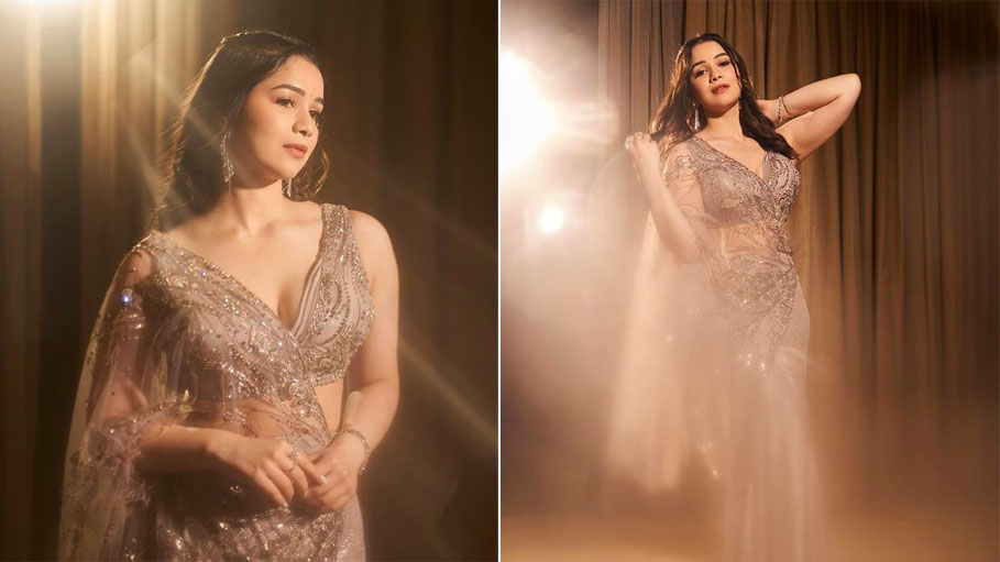 Sara Tendulkar Sparkles in Dolly J Saree as the Most Radiant Wedding Guest