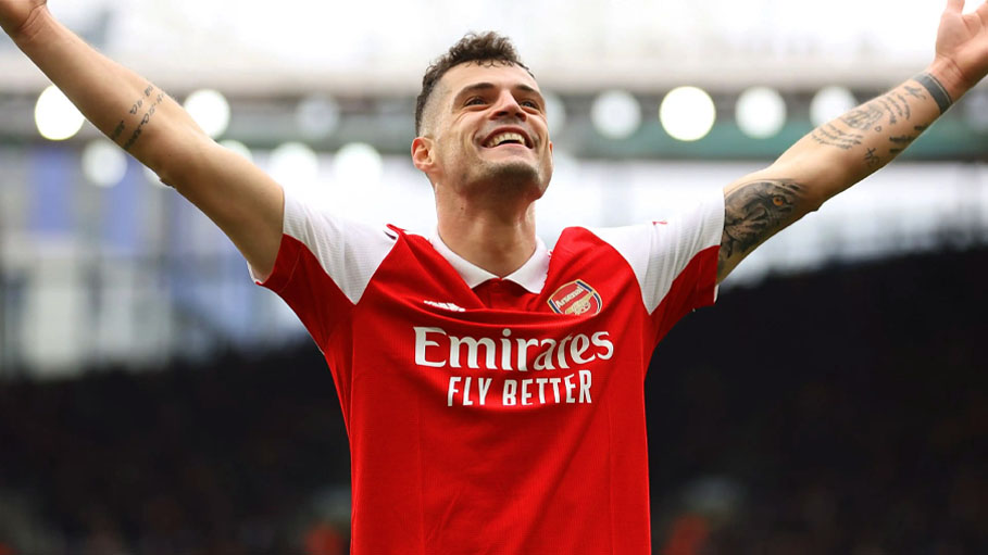 In Arsenal's Potential Farewell Game, Granit Xhaka Scores Twice