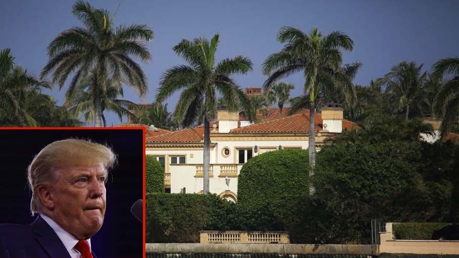 Former President Donald Trump Says His Florida Home "Under Siege", "Raided" by FBI
