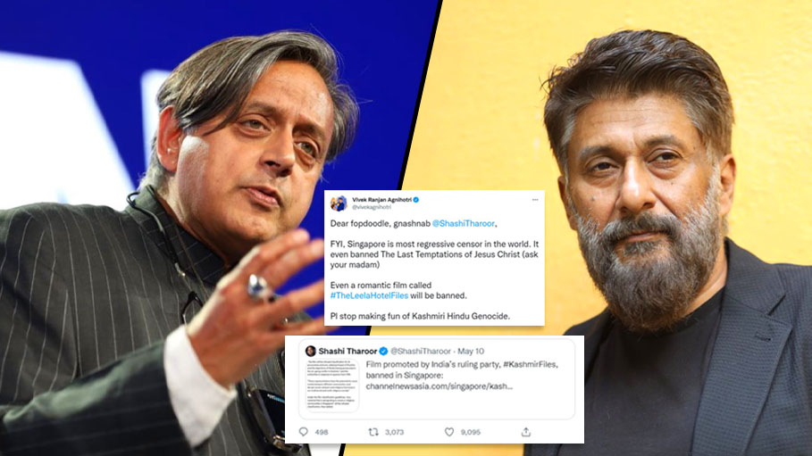 Shashi Tharoor and Vivek Agnihotri Battle It Out on Twitter over ‘Kashmir Files’