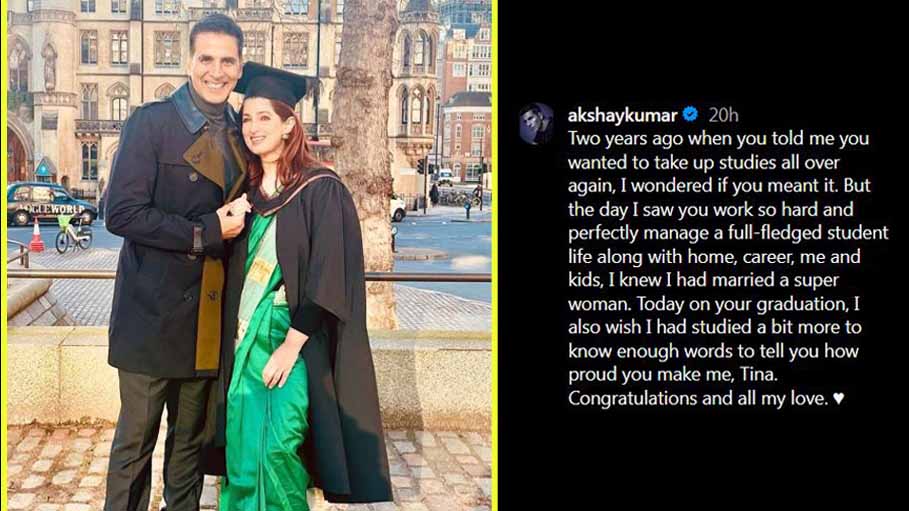 Audiences, Especially  Women, Find Twinkle Khanna’s Graduation Snaps Motivating