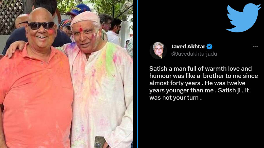 After Satish Kaushik's Funeral, Javed Akhtar Tweeted This Tribute