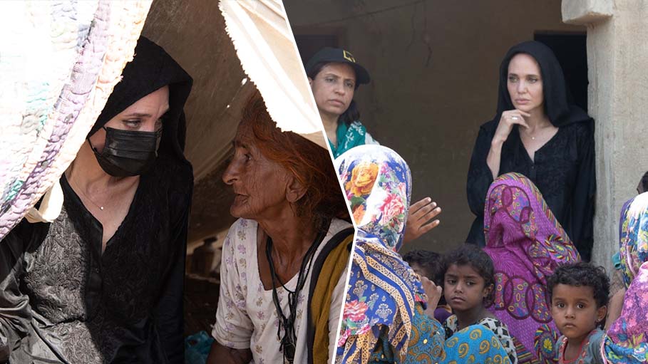 Angelina Jolie Visits Pak to Support Flood-Affected People