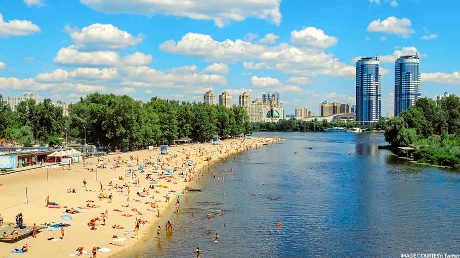Citizens Turn to Kyiv Beaches for Respite but War Threat Still Looms