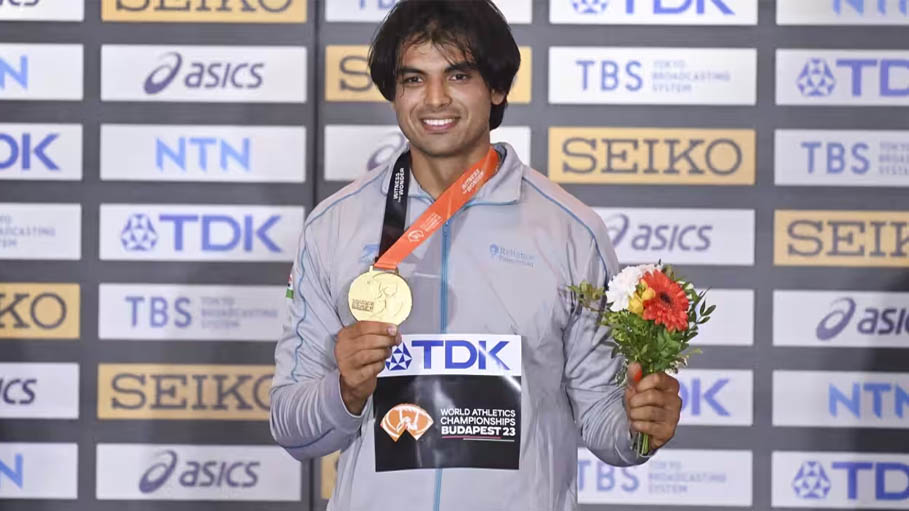 Neeraj Chopra Becomes First Indian to Win Gold in Javelin Throw at World Championships