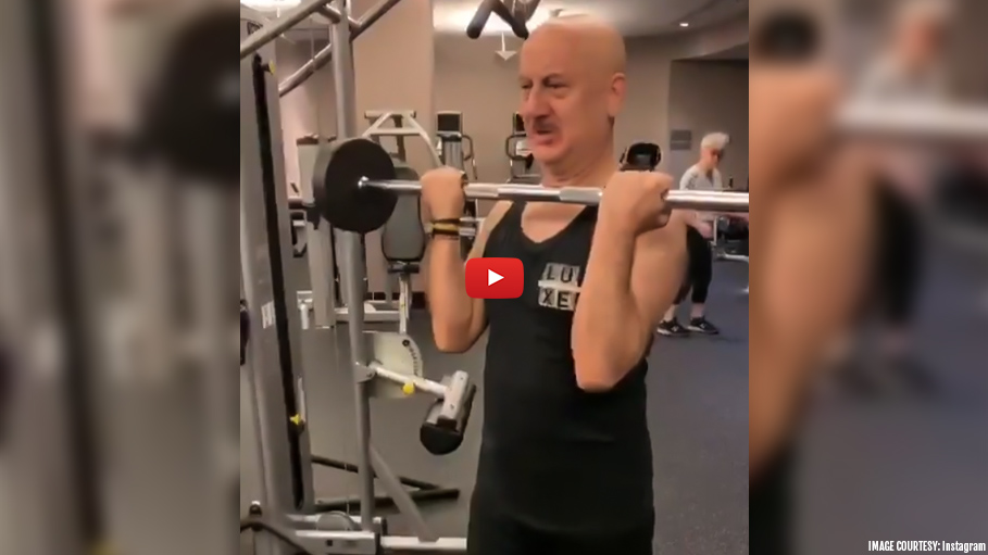 Anupam Kher Chants ‘Om Namah Shivay’ While Lifting Weight, Watch Video