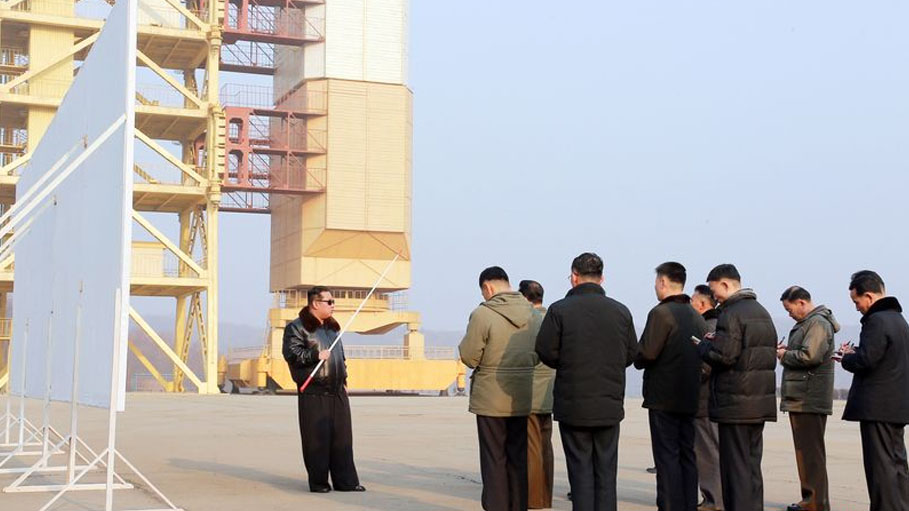 North Korea Building Satellite Launch Pad with 