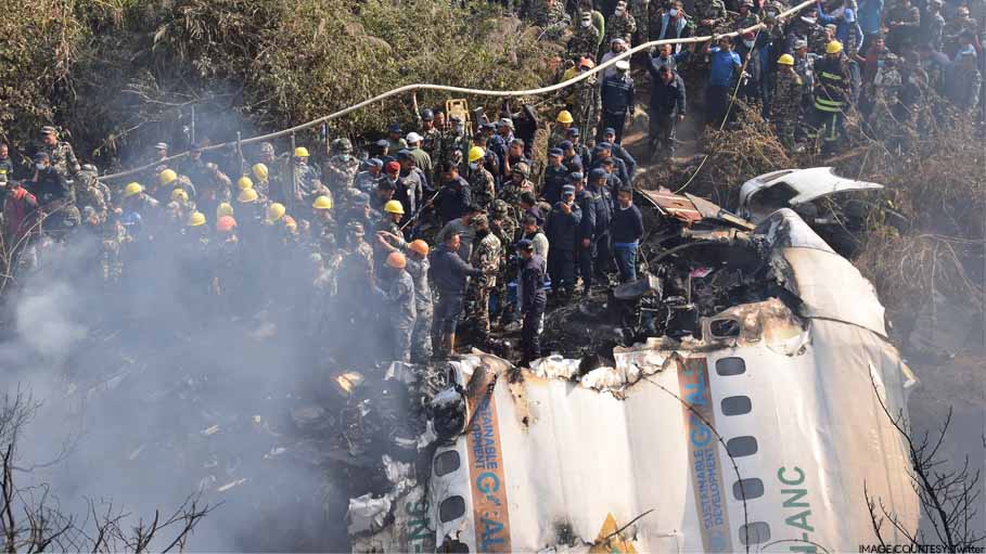 Five Indians Among 68 Killed in Nepal Plane Crash; Search for 4 Continues