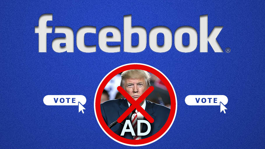 Facebook Blocks Trump’s Political Ads Encouraging People to ‘Vote Today’