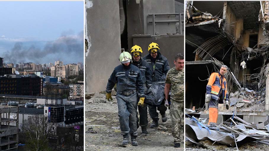 Russia Confirms Striking Ukraine's Kyiv During UN Chief's Visit