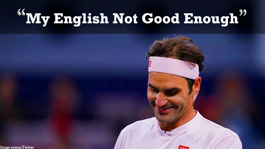 Tennis Champion Roger Federer Finds His Way Out of a Tricky and Humorous Situation