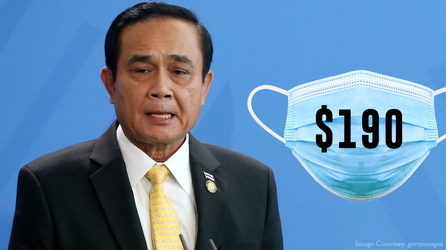 Thailand's Prime Minister Fined $190 for Not Wearing Face Mask