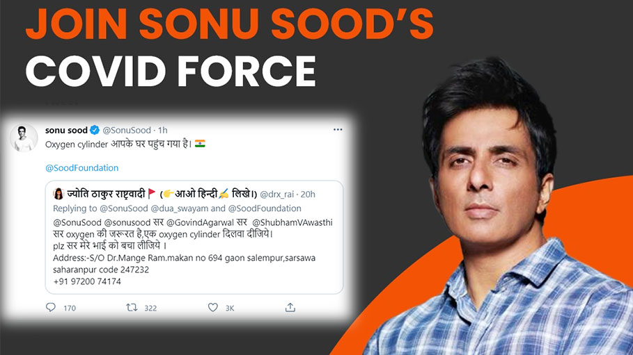 Sonu Sood and His Team Help Procure Oxygen Cylinders for ARAK Hospital in Bengaluru