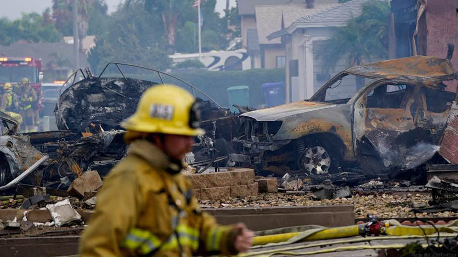 "Pretty Brutal Scene for Our Guys": Plane Hits Houses in US