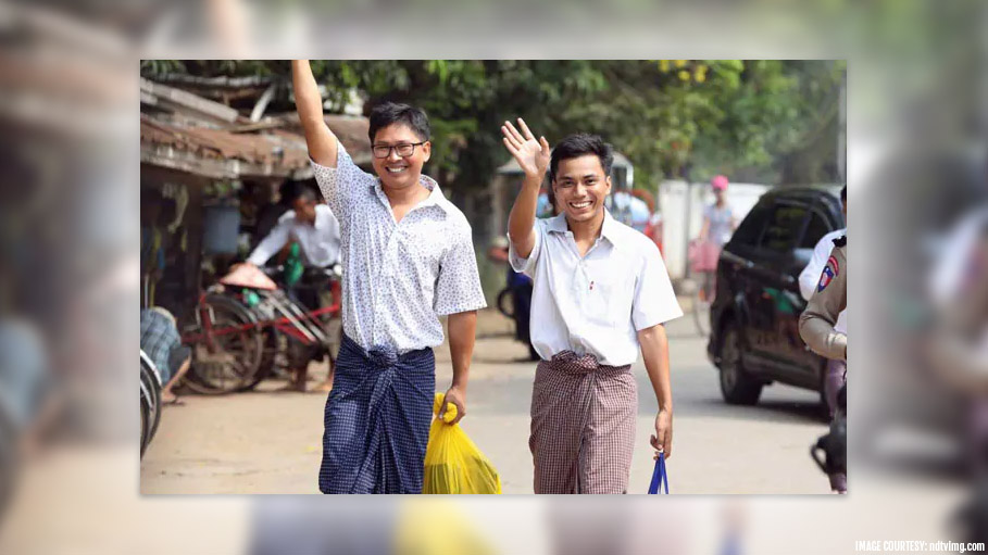 Reuters Reporters Released from Myanmar Jail after 500 Days