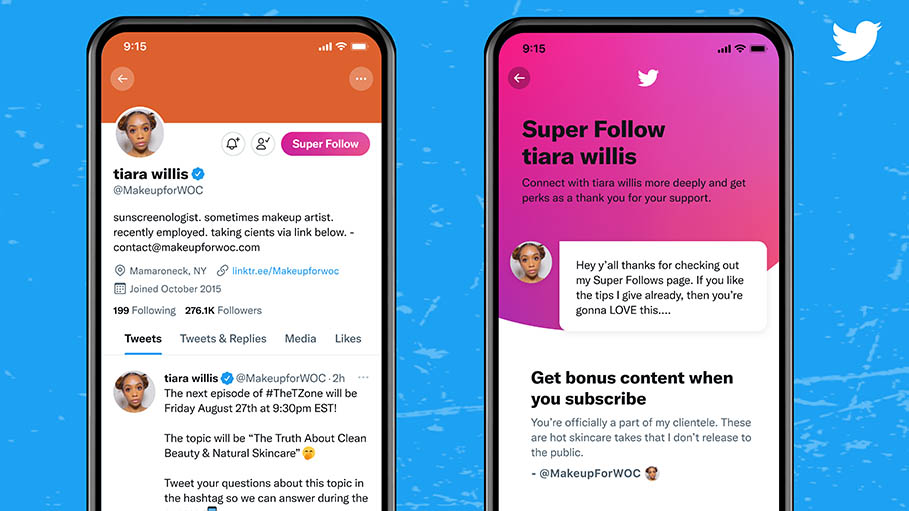 Twitter Launches "Super Follows" to Let Creators Make Money from Subscriptions