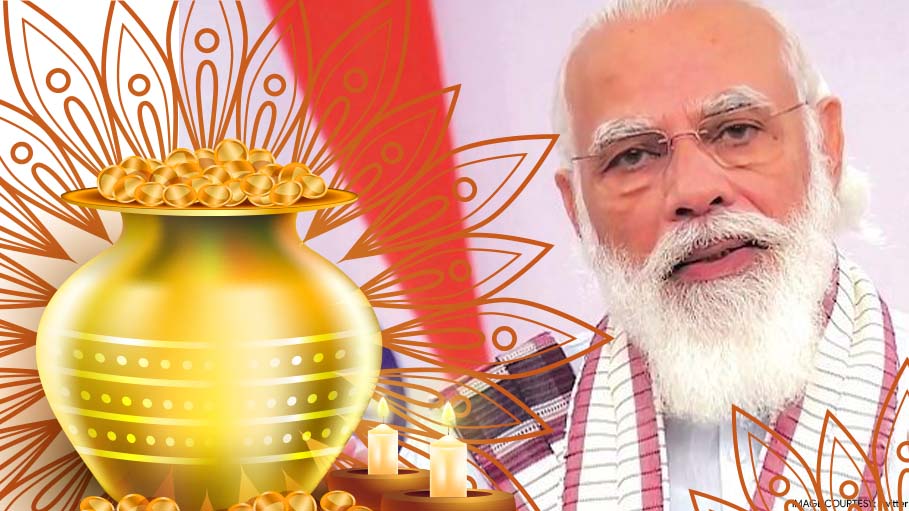 PM Narendra Modi Greets Nation on Dhanteras