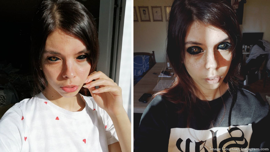 25 Year Old Polish Model Loses Eyesight because of Tattooing Her Eyes