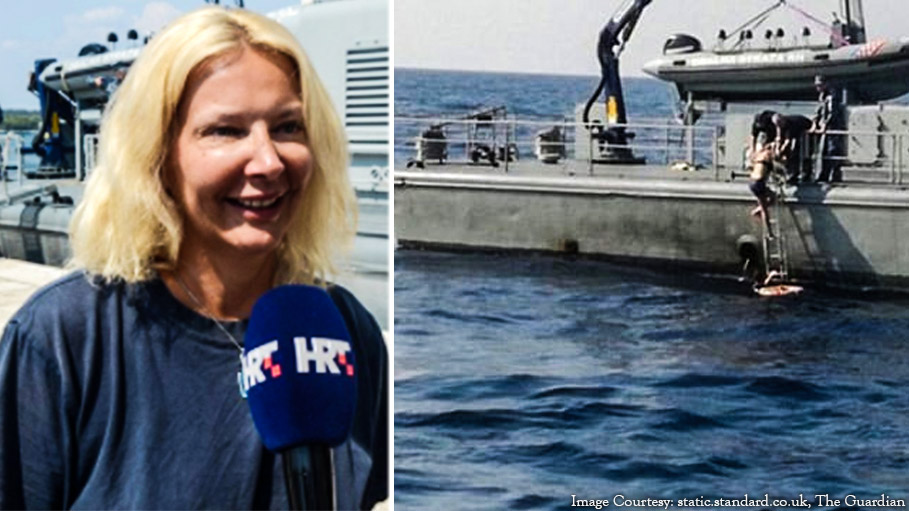 Woman Rescued after 10 Hours in Adriatic Sea