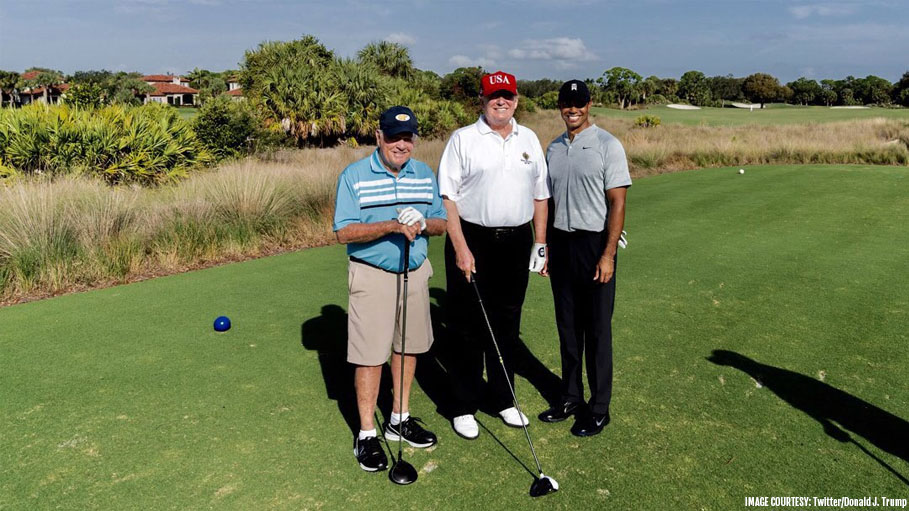 Tiger Woods Had a Great Time Playing Golf with President Donald Trump