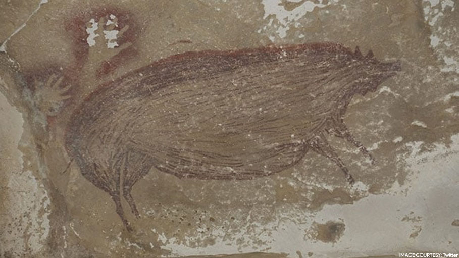 45,500 Years Old Cave Painting Found in Indonesia