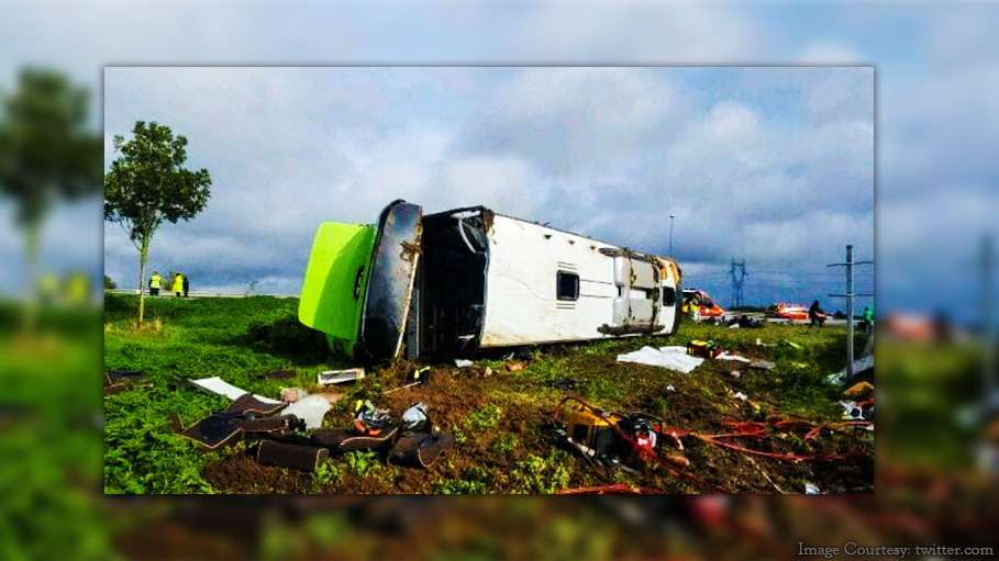 Paris-London Bus Overturns in France, 4 Critical
