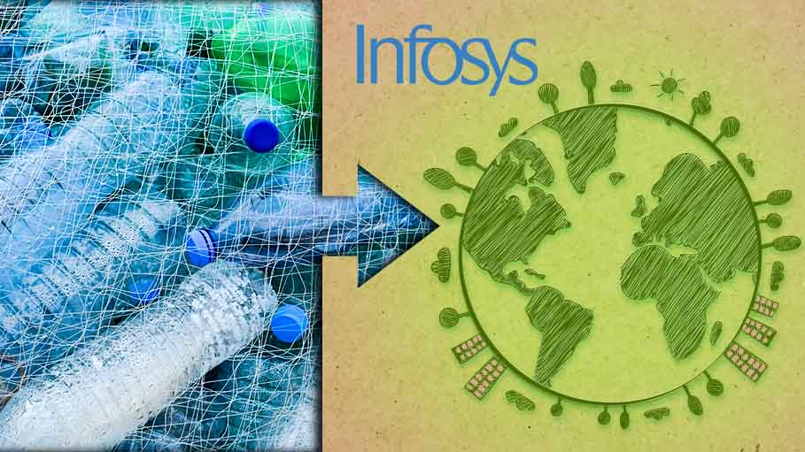 Infy Pledges to Replace Plastic Materials with Eco-Friendly Stuff