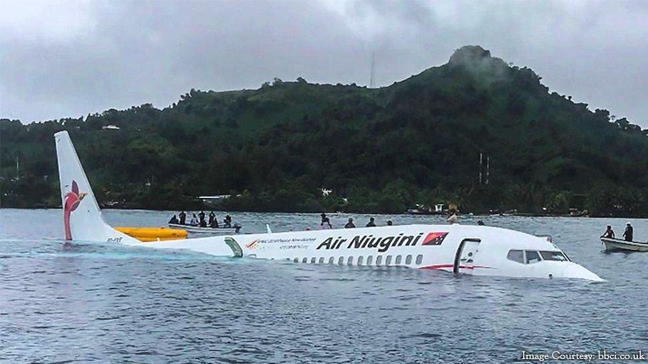 Air Niugini Plane Overshoots Runway