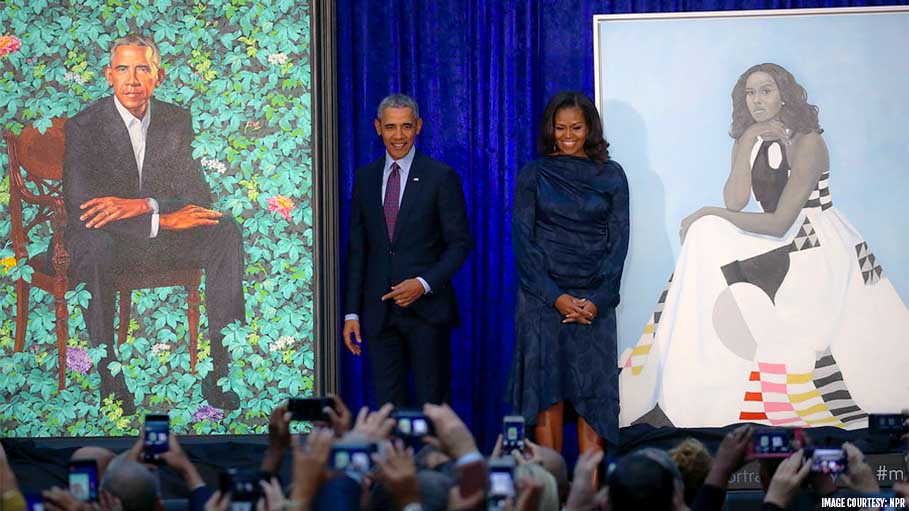Barack And Michelle Obama’s Official Portraits Are Unveiled And They are Different