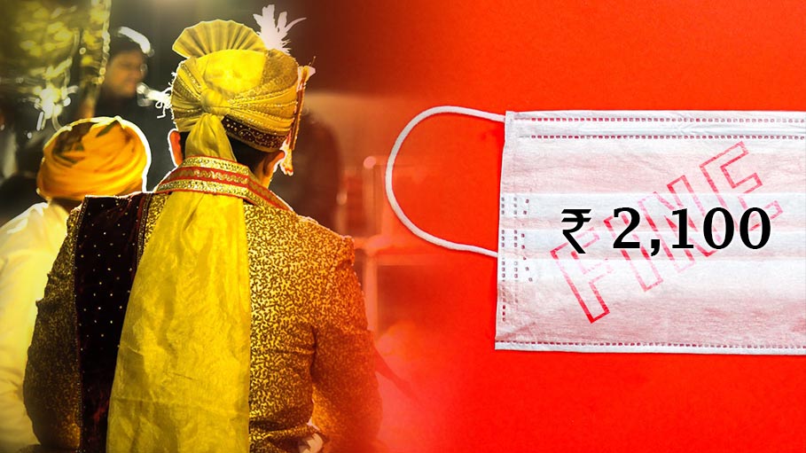 Groom Fined Rs 2,100 for Not Wearing Face Mask in Indore