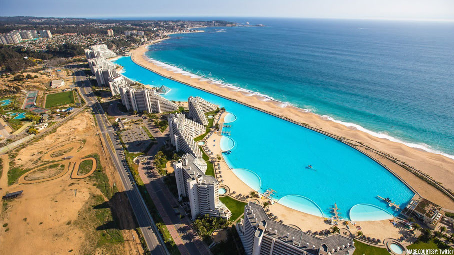 The World’s Largest Swimming Pool in San Alfonso del Mar Resort, Chile, is Mind-Blowing
