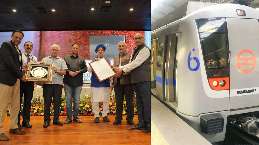 Delhi Metro Awarded ‘Metro Rail with Best Passenger Services and Satisfaction’