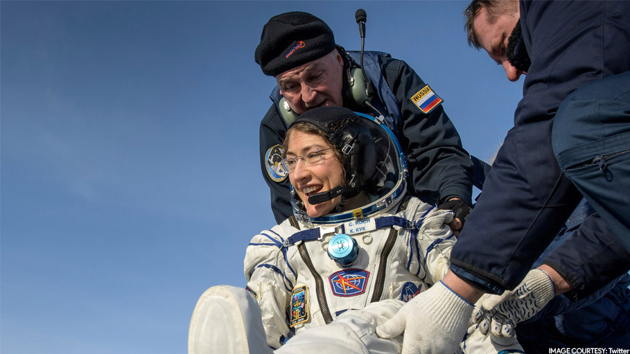 NASA Astronaut Returns to Earth Making a Record of Longest Stay in Space
