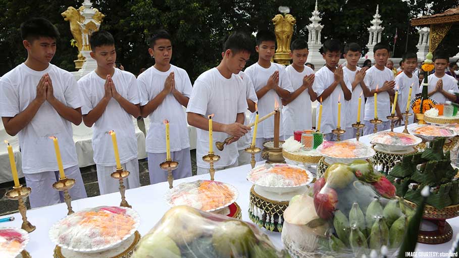 The Rescued Thai Cave Boys Become Monks