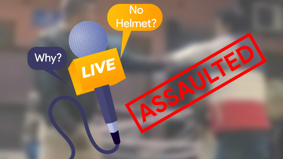 Assam Police Assault Journalist after He Asks Why They Didn't Wear Helmets