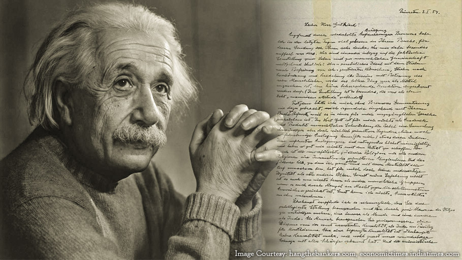 Albert Einstein’s “God Letter” for Sale for 1 Million Dollars