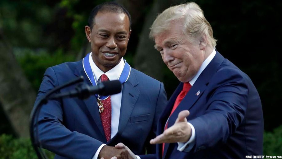 Golfer Tiger Woods Receives Presidential Medal of Freedom