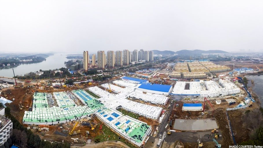 1000 Bed Hospital Opens in China, Built in Record 9 Days to Counter ‘Coronavirus’