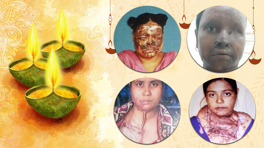 Kolkata Club Lighting the Life of Acid Attack Survivors This Diwali