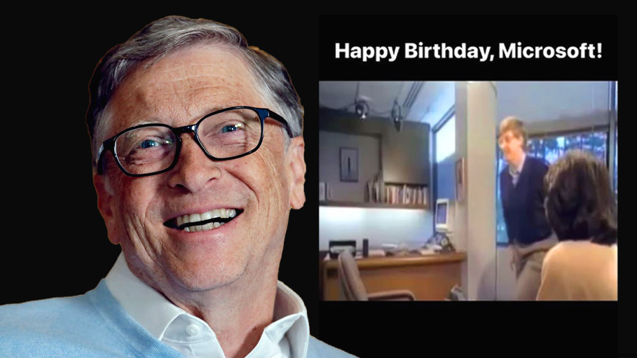 As Microsoft turns 47, Co-Founder Bill Gates Shares Old Video